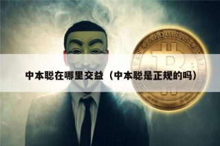 中本聪在哪里交益(中本聪是正规的吗)